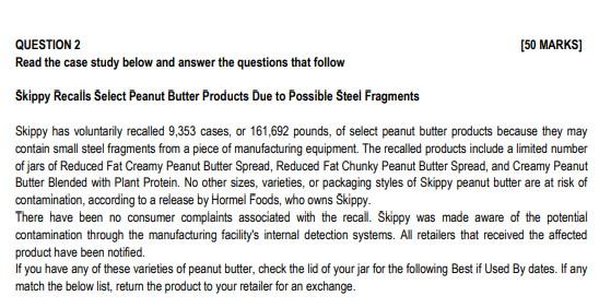 Read the case study below and answer the questions that follow