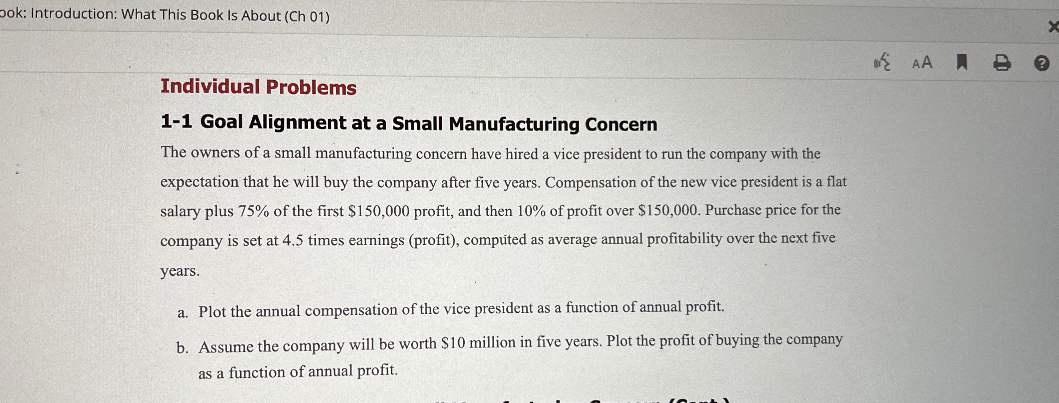  ook: Introduction: What This Book Is About (Ch 01) Individual Problems