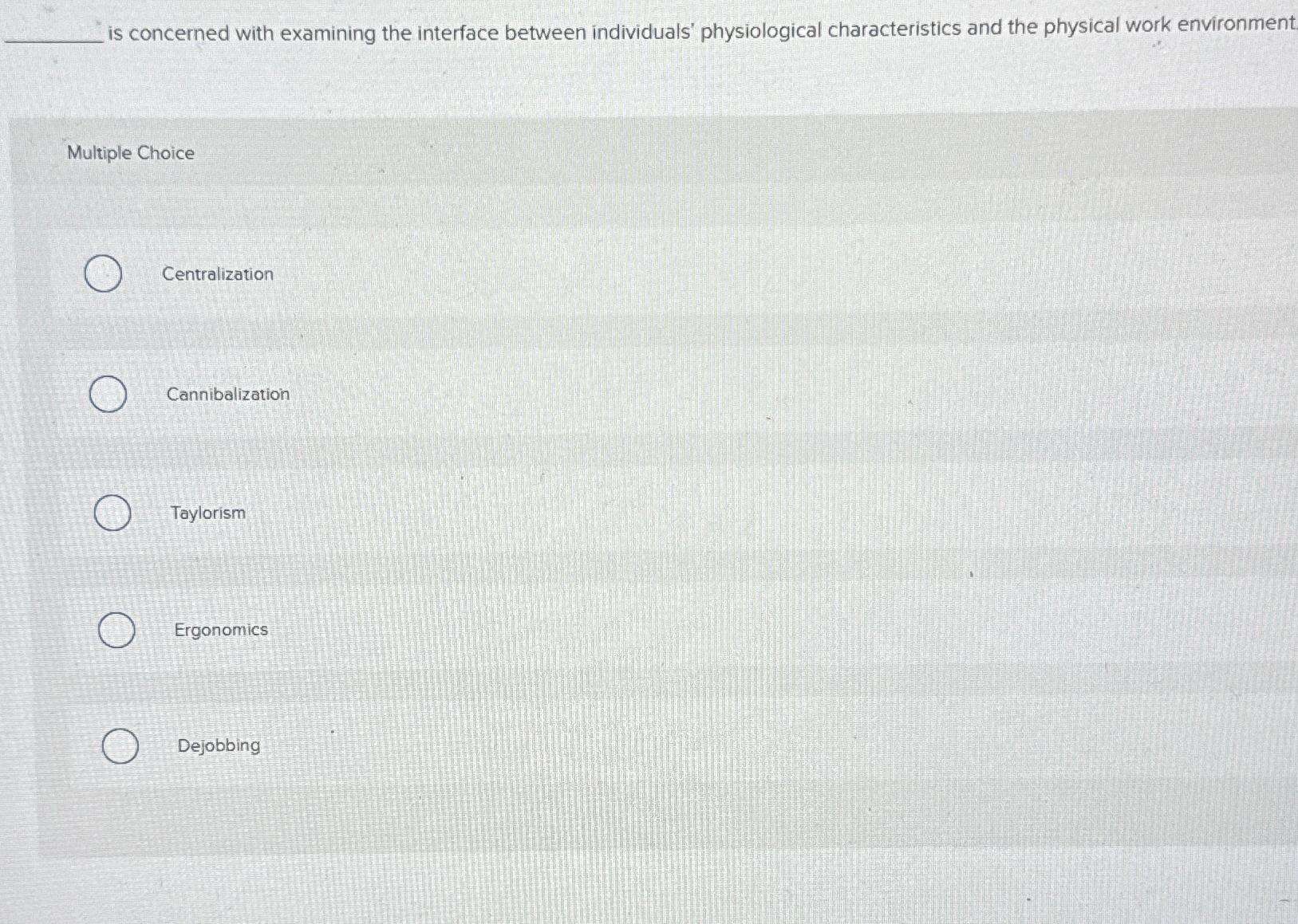  is concerned with examining the interface between individuals' physiological characteristics and