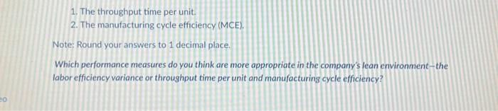 emerged over the last three months: 5. For direct materials: 1. Compute