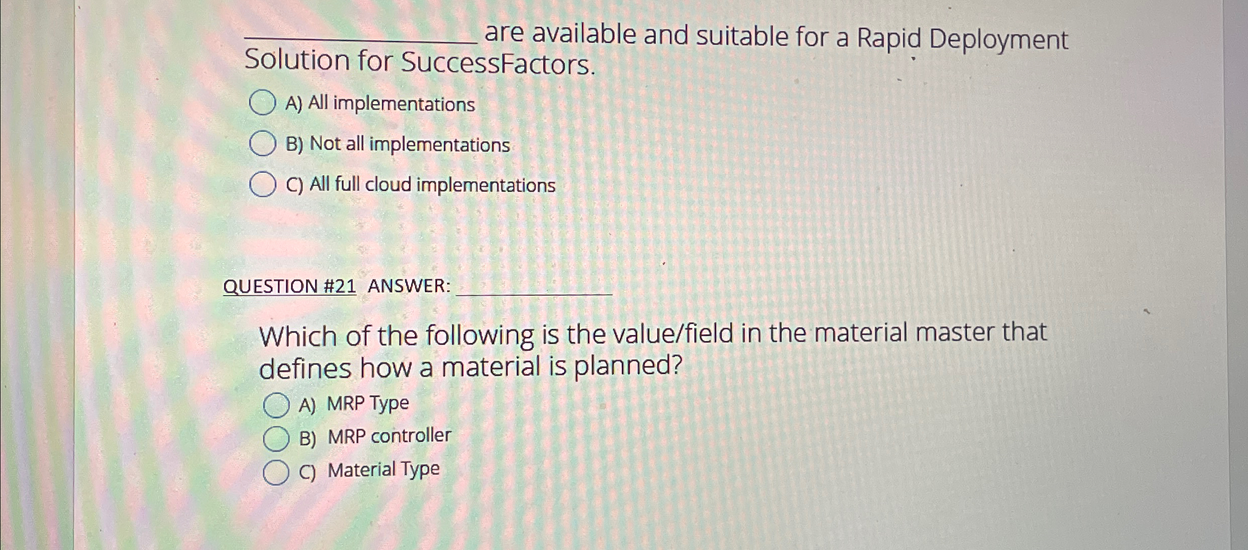  q, are available and suitable for a Rapid Deployment Solution for