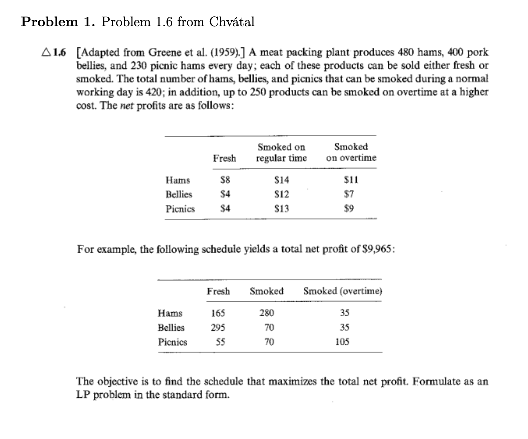 Need help for problem 3 (5.4) 1.6 [Adapted from Greene et al.
