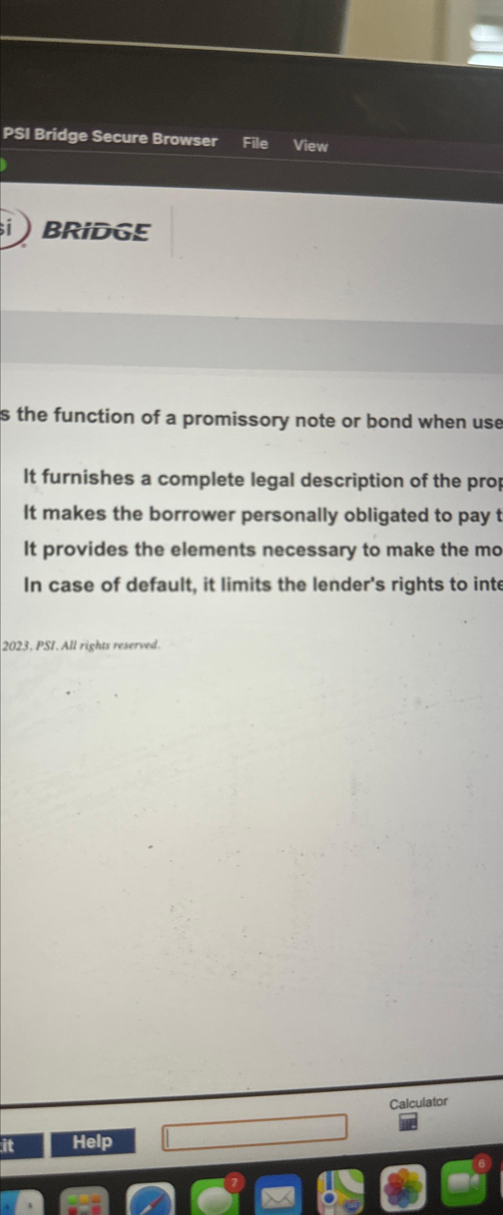  BRTEE the function of a promissory note or bond when use