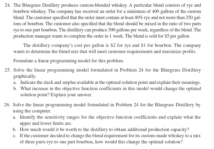 Plz help me answer below questions 24,25, and 26 24. The Bluegrass