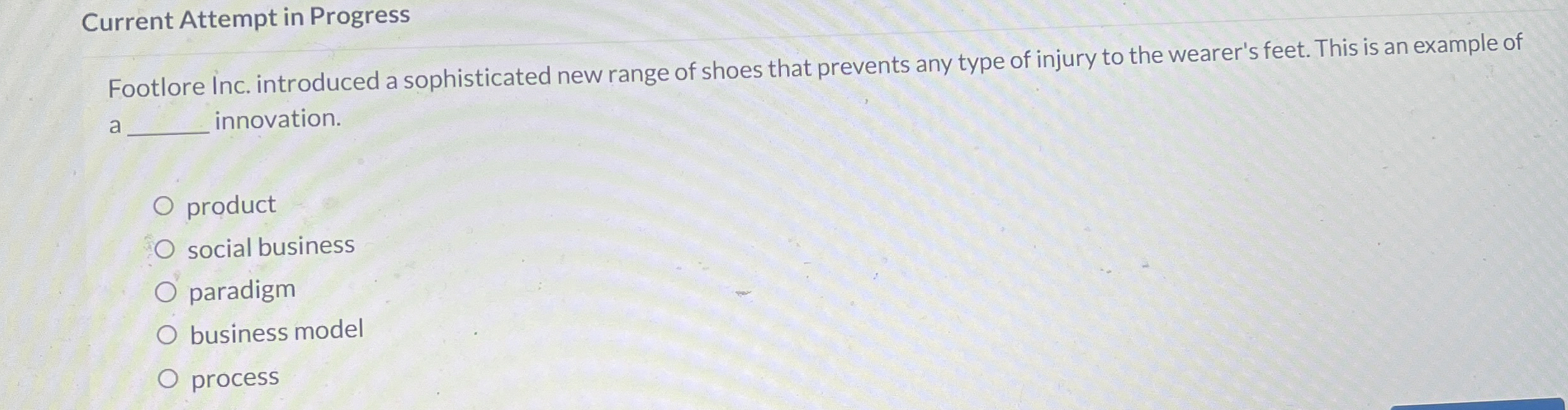  Current Attempt in Progress Footlore Inc. introduced a sophisticated new range