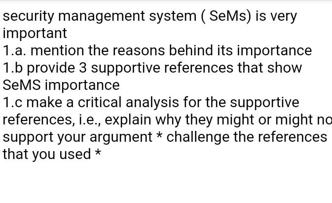  answer that question from aviation security point of view security management