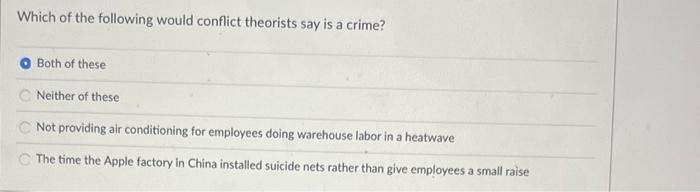 Life Course Persistency and Adolescent Limited Offending. True False Which of the