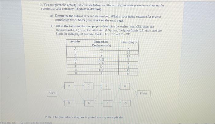 work by calculating the time for each path in the table to
