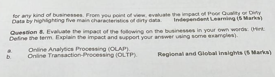 the four V's of data analytics. Support your answer with examples Critical