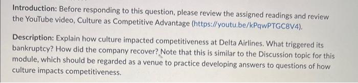 up 300 words please! Introduction: Before responding to this question, please review