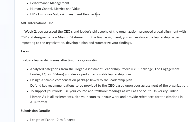 Please use citation - Human Capital, Metrics and Value - HR