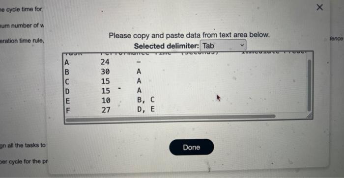for the process = seconds (enter your reponse as a whole numbee