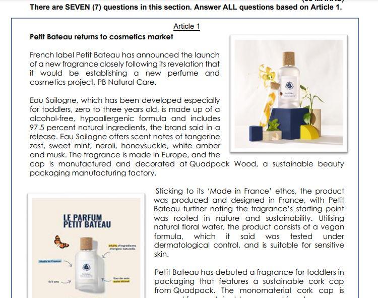  There are SEVEN (7) questions in this section. Answer ALL questions