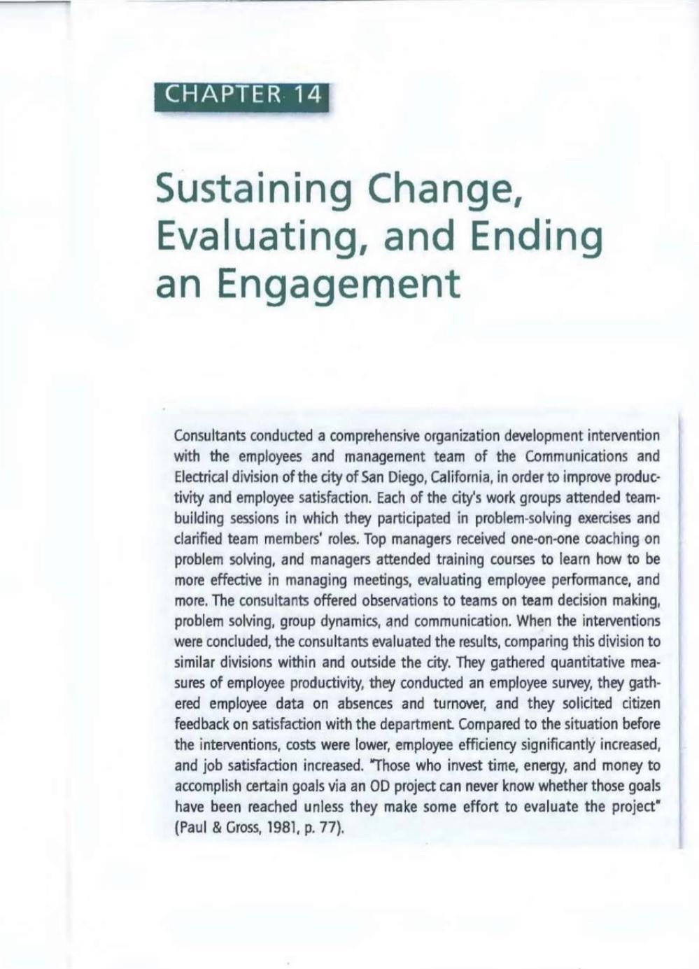 Why is it important to evaluate and follow-up the intervention? 2. What