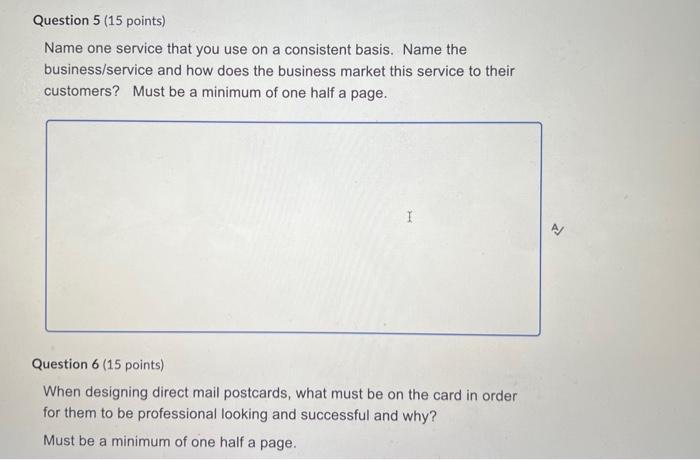  Name one service that you use on a consistent basis. Name