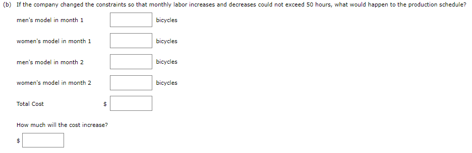 125 women's models to be shipped during the first month and 200