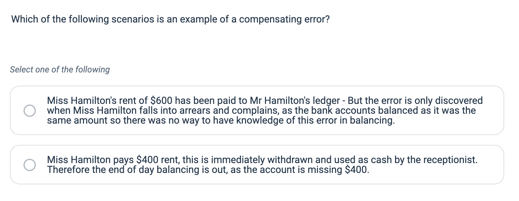  Using the Property and Stock Agents Act 2002, List two (2)