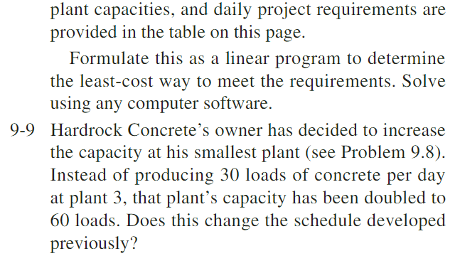 has plants in three locations and is currently working on three major