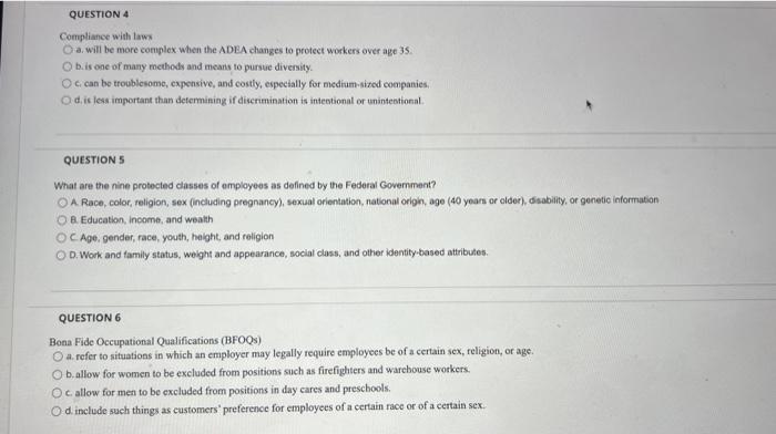 4,5,6 please Compliance with lawn a. will be more complex when the