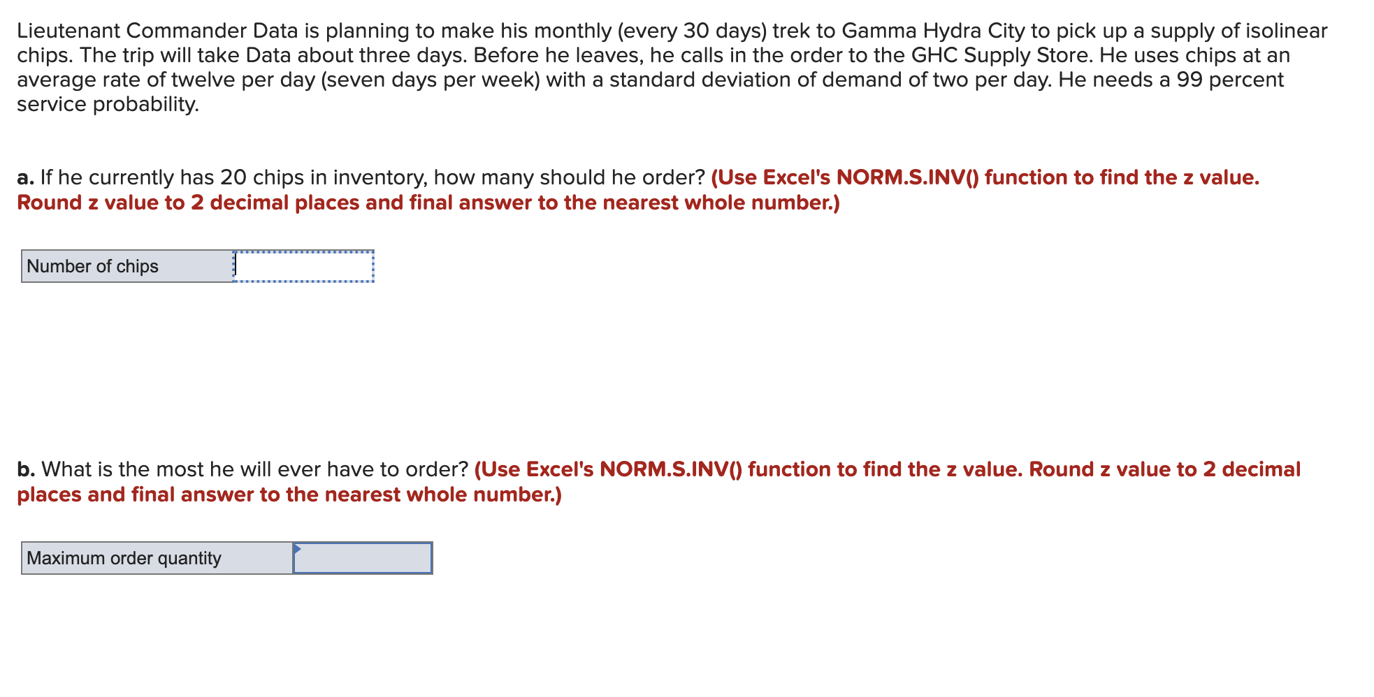  Lieutenant Commander Data is planning to make his monthly (every 30