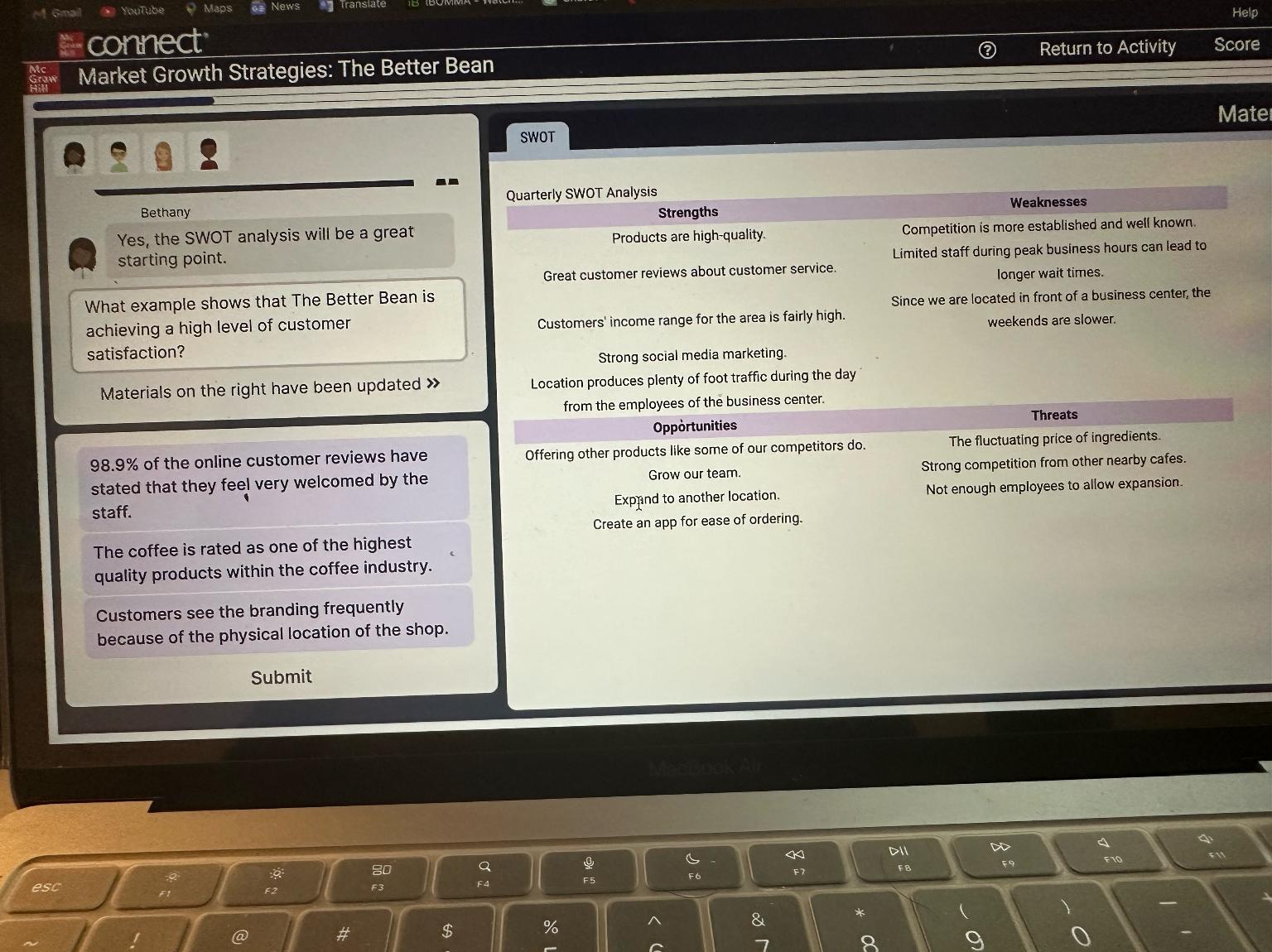  Maps News fransiate Help :connect (?) Return to Activity Score him