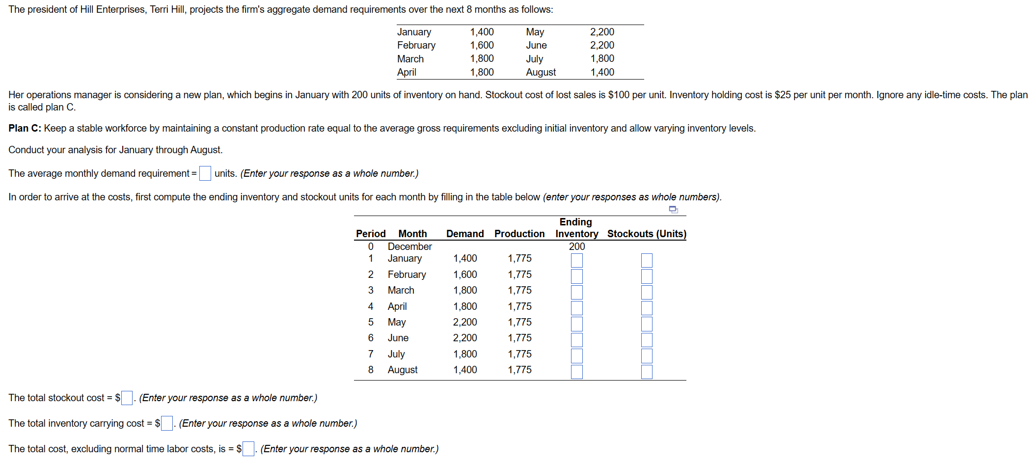  is called plan C. Plan C: Keep a stable workforce by