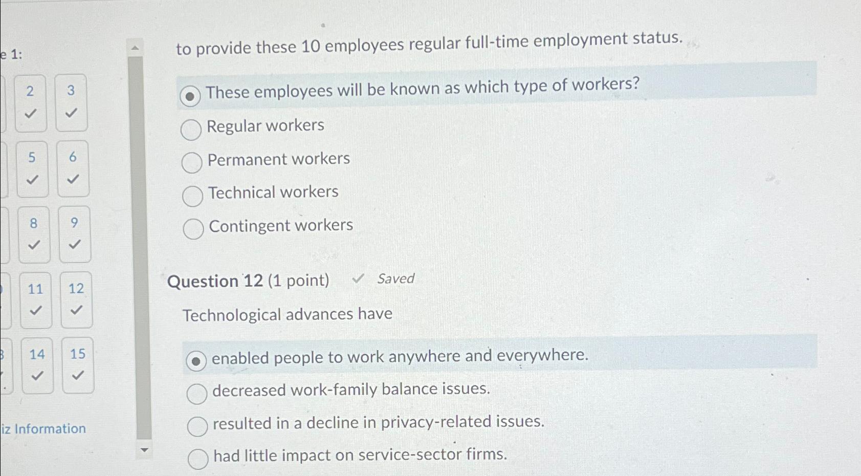  to provide these 10 employees regular full-time employment status. These employees
