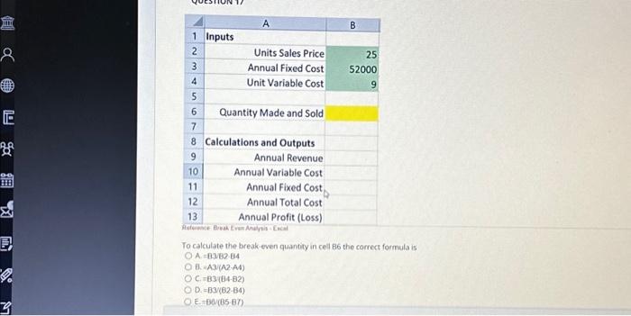  E 9 1 Inputs 2 3 4 5 6 A Units