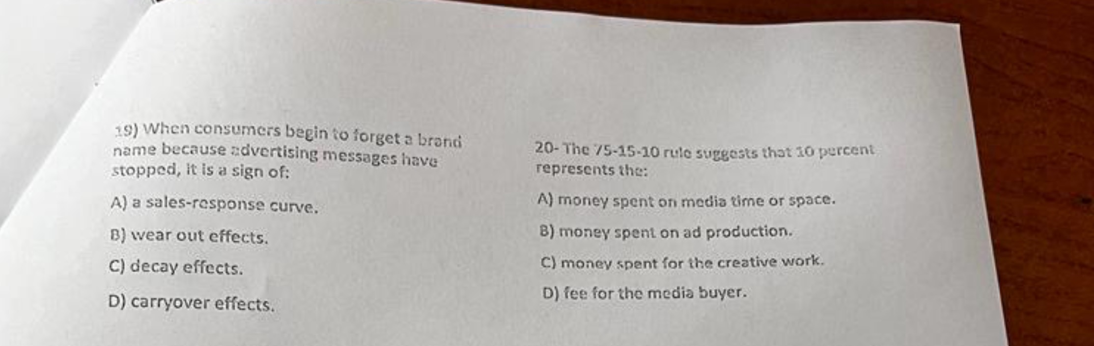  When consumers begin to forget a bronid name because advertising messages