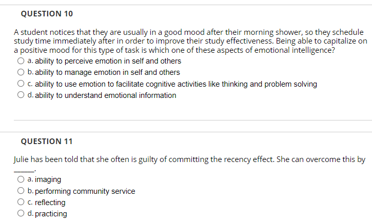 his failure on the exam and overall concerns. Eldon is using the