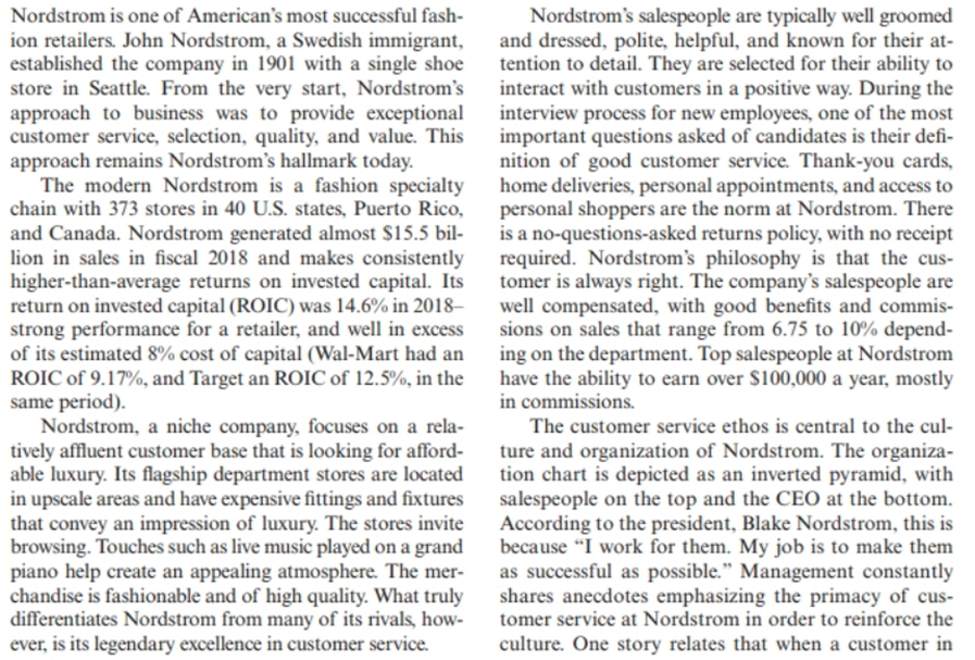 3. Using the Porter model described in Chapter 5, which generic, business-level