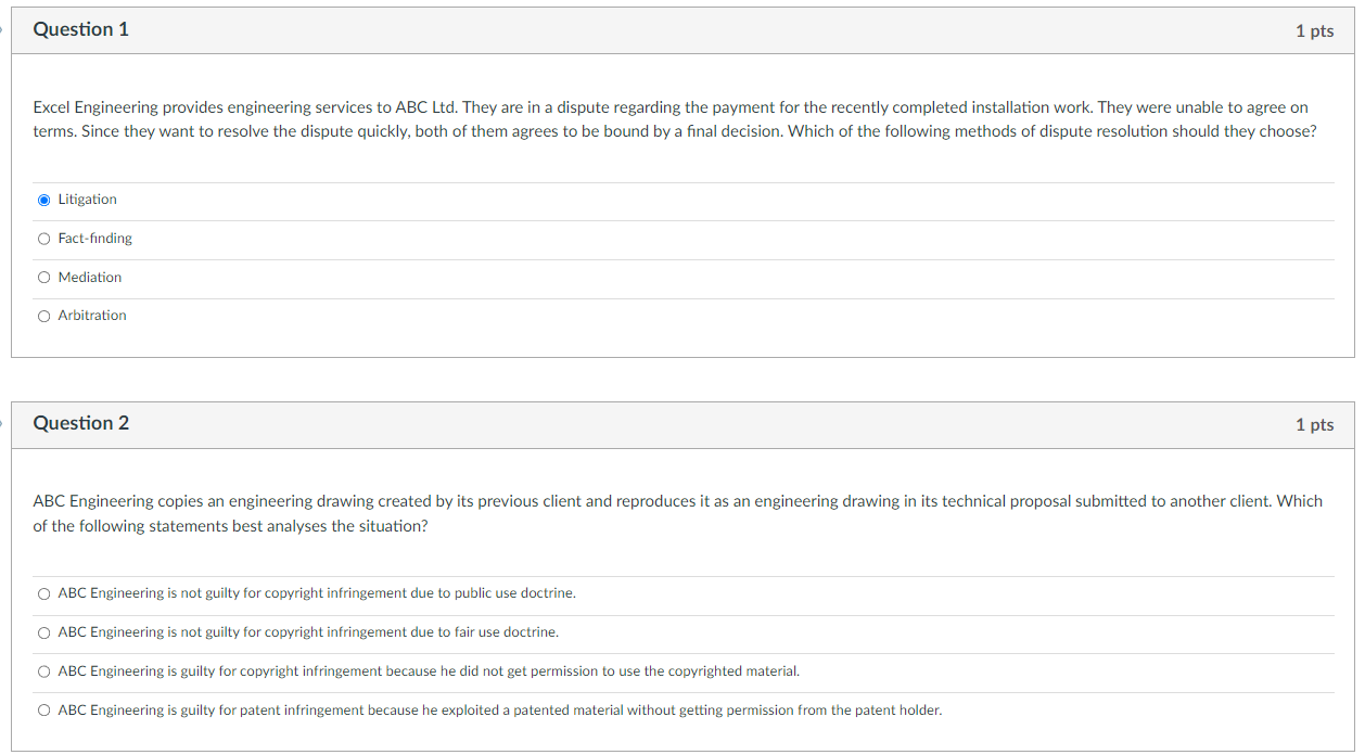 Excel Engineering provides engineering services to ABC Ltd. They are in