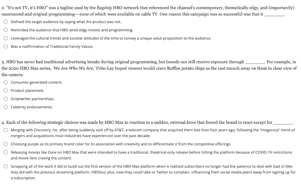 the expansive WarnerMedia content library, which includes ownership of HBO. Its mission,