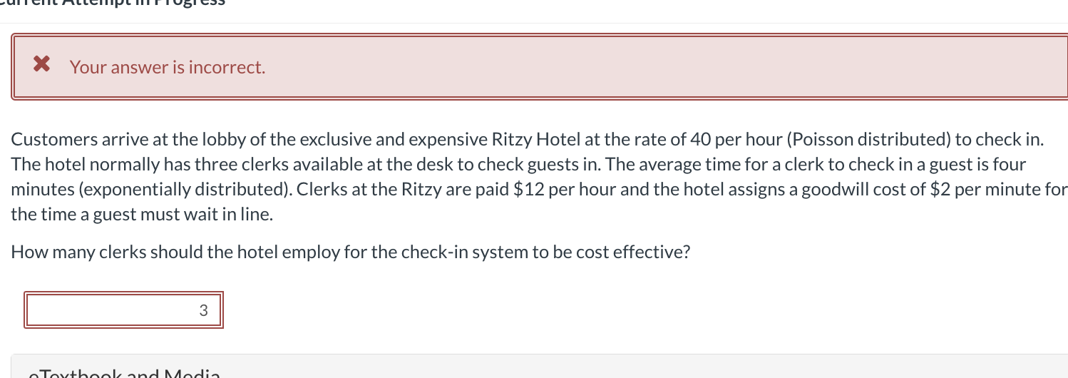 PLEASE LOOK AT WHAT THE QUESTION IS ASKING FOR (# OF CLERKS)