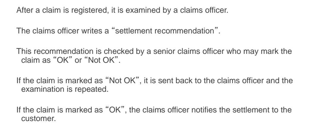  need BPMN model After a claim is registered, it is examined