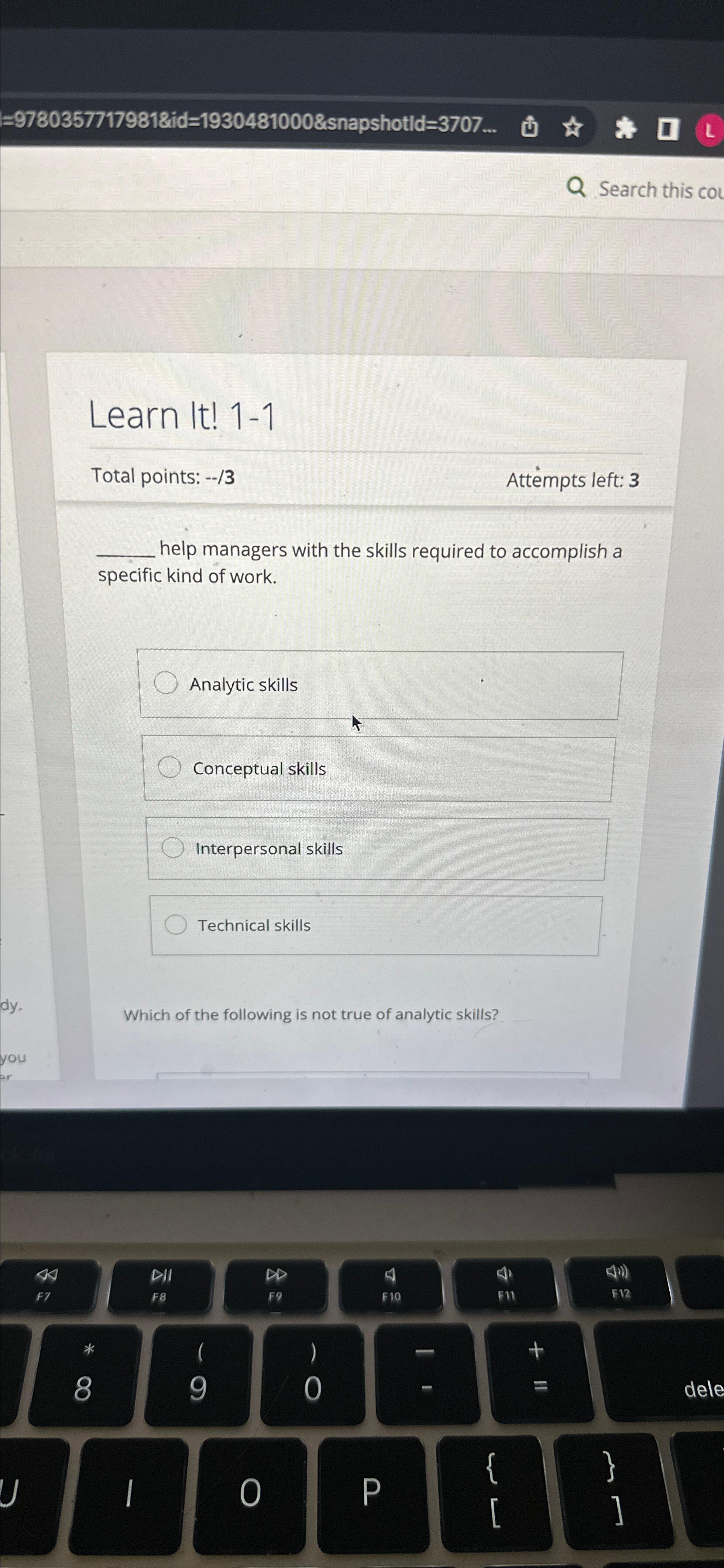  Search this Learn It!1-1 Total points: --3 Attempts left: 3 help