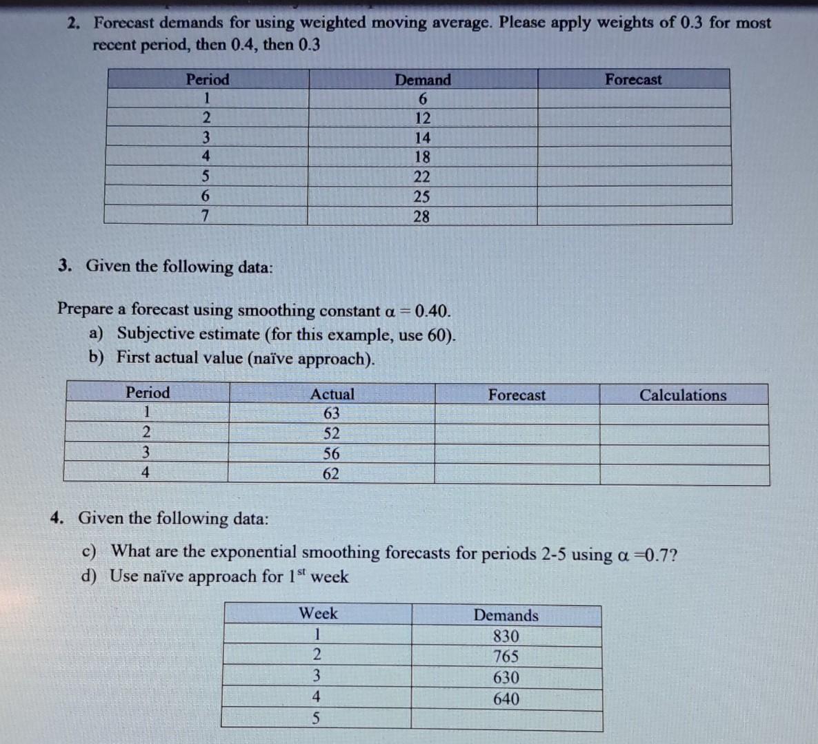  a) Compute a linear trend line for freight car loadings using
