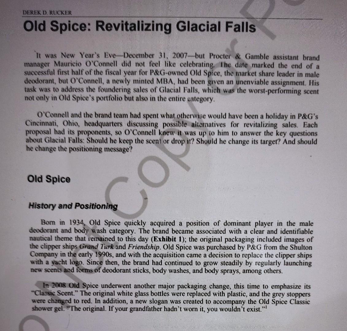  Old Spice: Revitalizing Glacial Falls (Case Study by Derek D. Rucker)3.