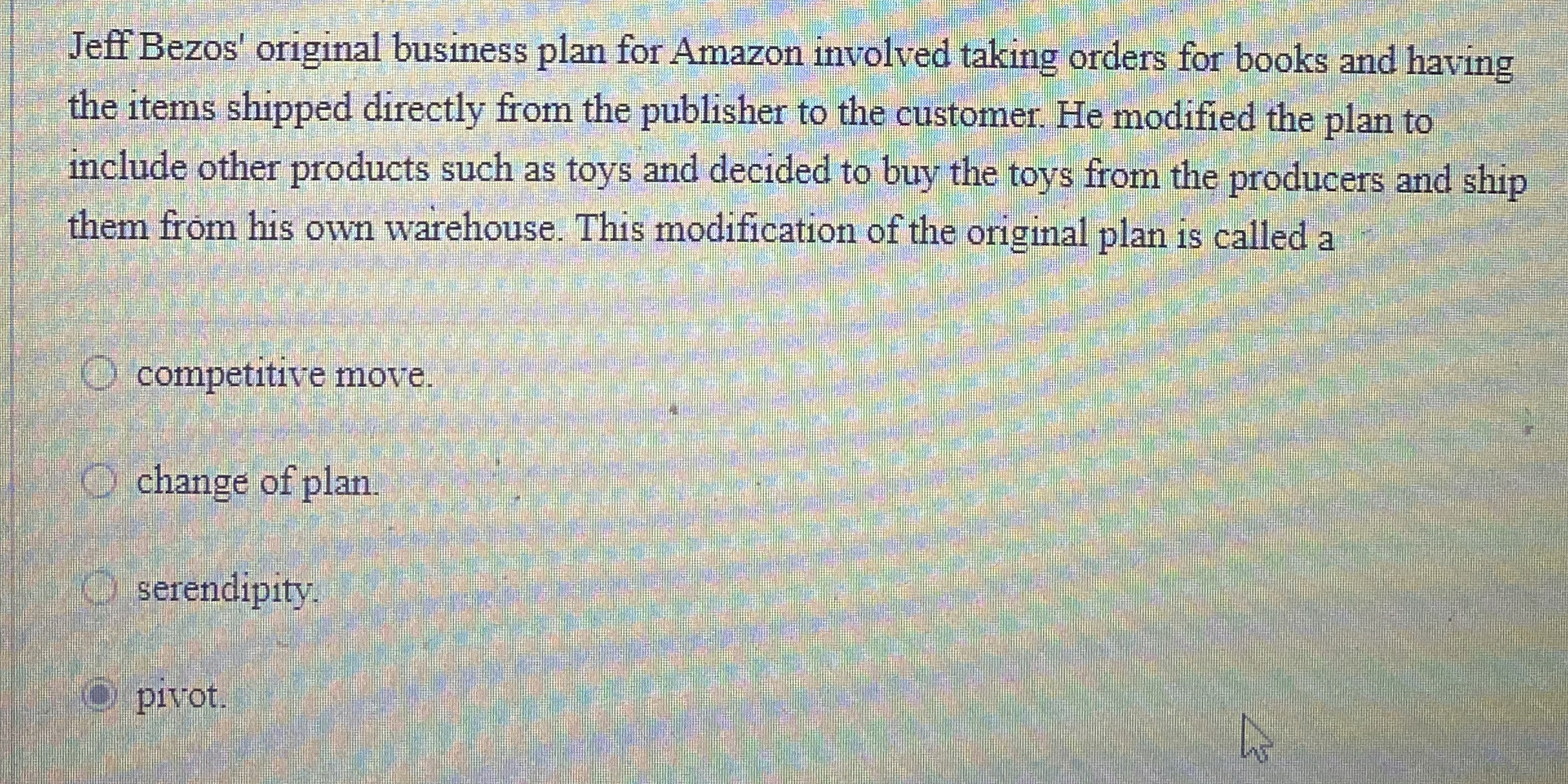  Jeff Bezos' original business plan for Amazon involved taking orders for