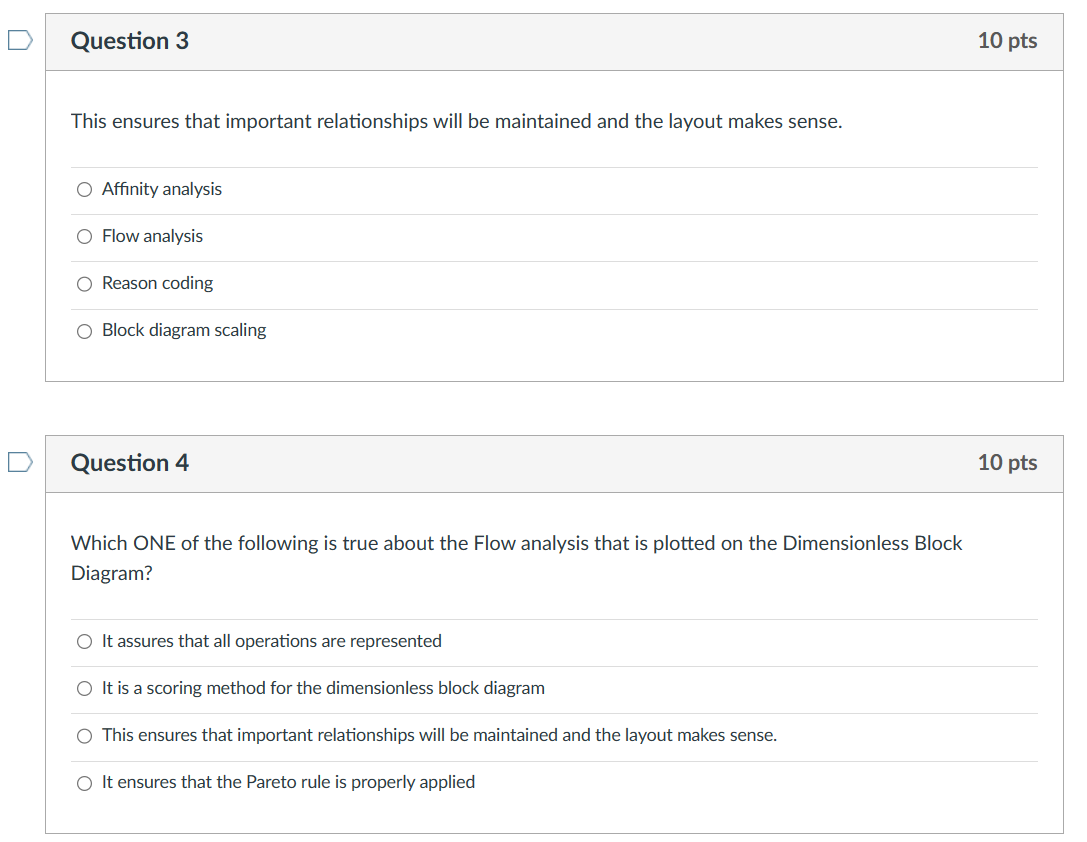 marks the better. Activity relationship diagram Flow analysis Dimensionless block diagram Activity