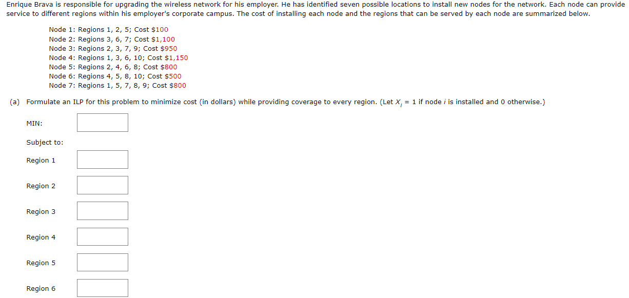  Enrique Brava is responsible for upgrading the wireless network for his