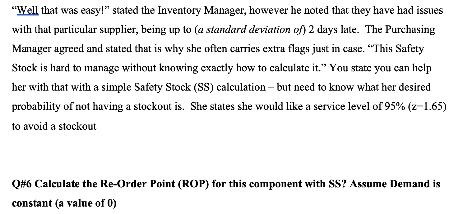 Please solve with formula (not excel) "Well that was easy!" stated the