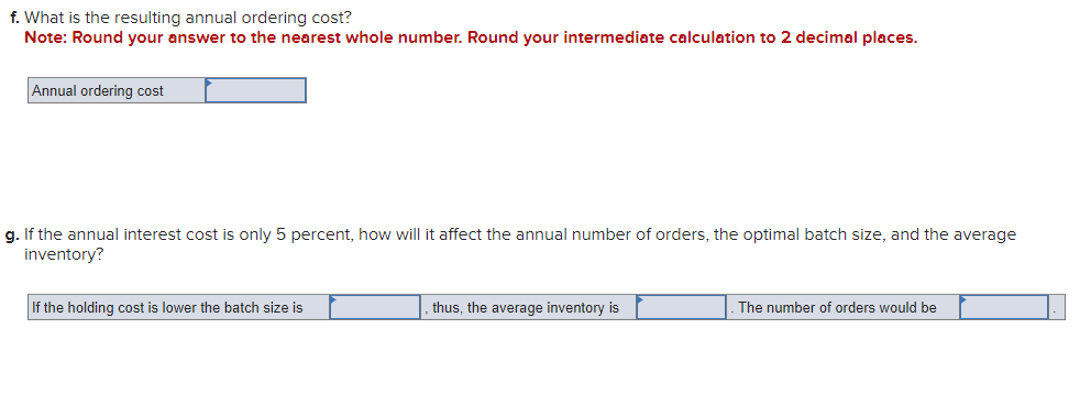 Assuming that the first order is needed on April 1, when should