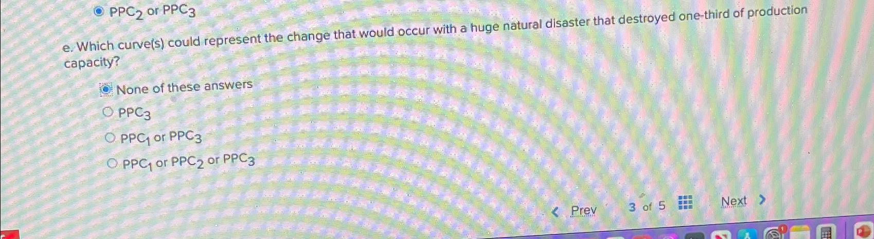  e. Which curve(s) could represent the change that would occur with