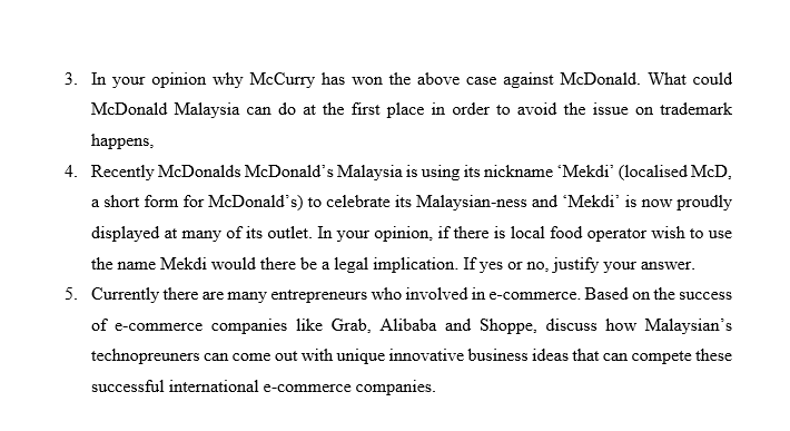 above case describe which form of Intellectual Property has been brought up