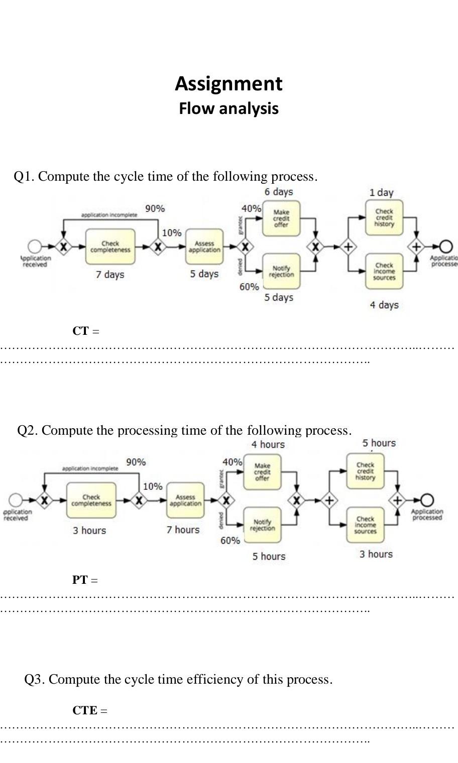  What is the solution Assignment Flow analysis Q1. Compute the cycle