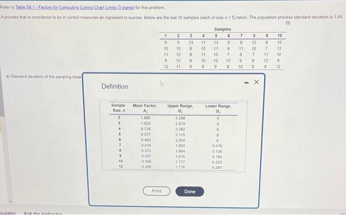  Zofer to Iakes S.1. Factors for Computing Constol Chart Limits, (3