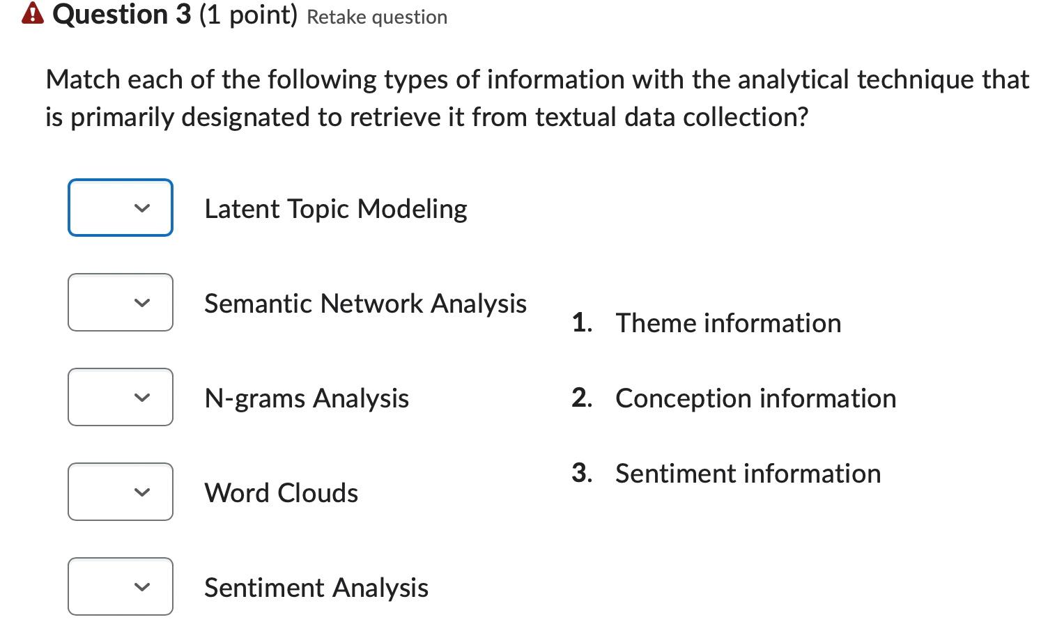  Question 2 (1 point) Retake question Saved Which if the following