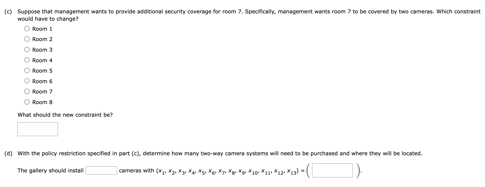 ability to monitor the two rooms between which the camera is located.