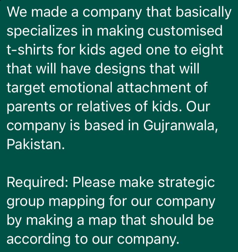 We made a company that basically specializes in making customised t-shirts